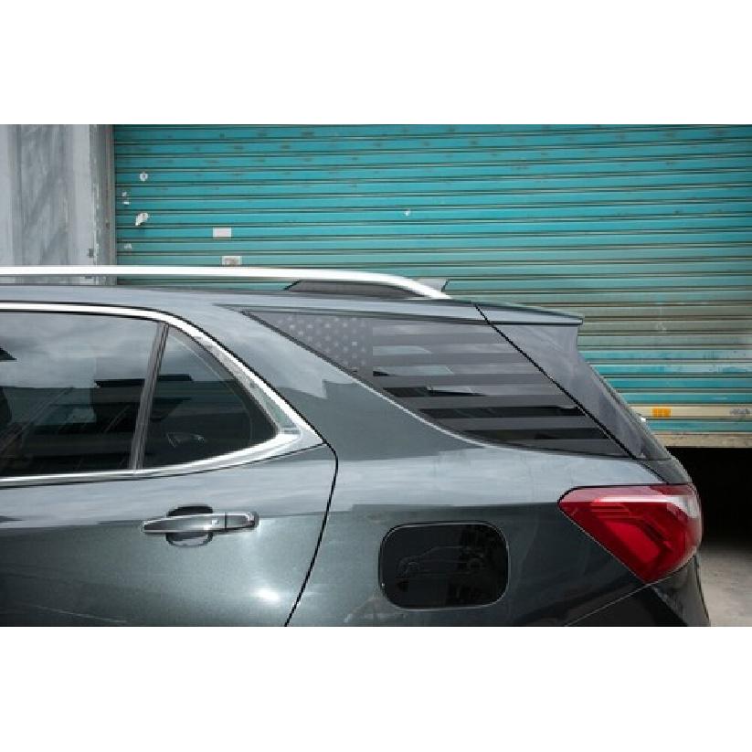 Rear Quarter Window Glass Decals Sticker for Chevrolet Equinox 2017+Black