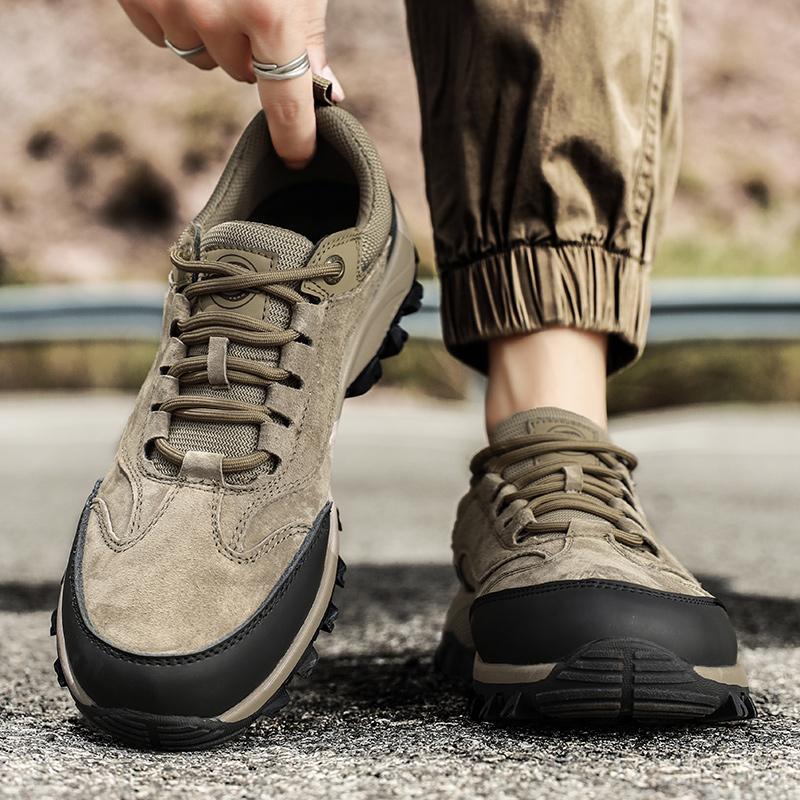 Men Hiking Shoes Climbing Sneakers Outdoor Men Trekking Mountain Athletic Casual Sports Work Shoes Breathable Sole Maillard Styl