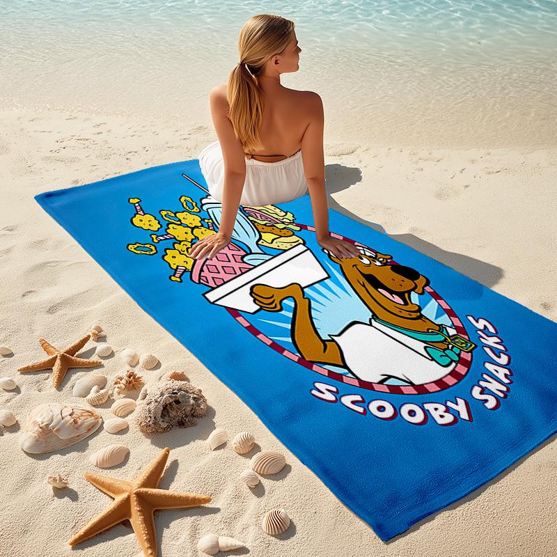 Halloween Fantasy Comedy Adventure Cartoon Movie Scooby-Doo Towel Outdoor Camping Vacation Swimming Beach Towel Outdoor Absorbent Bath Towel Y1
