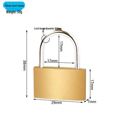 Anxianda Waterproof Anti-Theft Copper Padlock