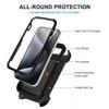 2 Layers of Sturdy Shockproof Rugged Case for iPhone 17 16 15 14 13 X XR XS Pro Max Heavy Duty Cover