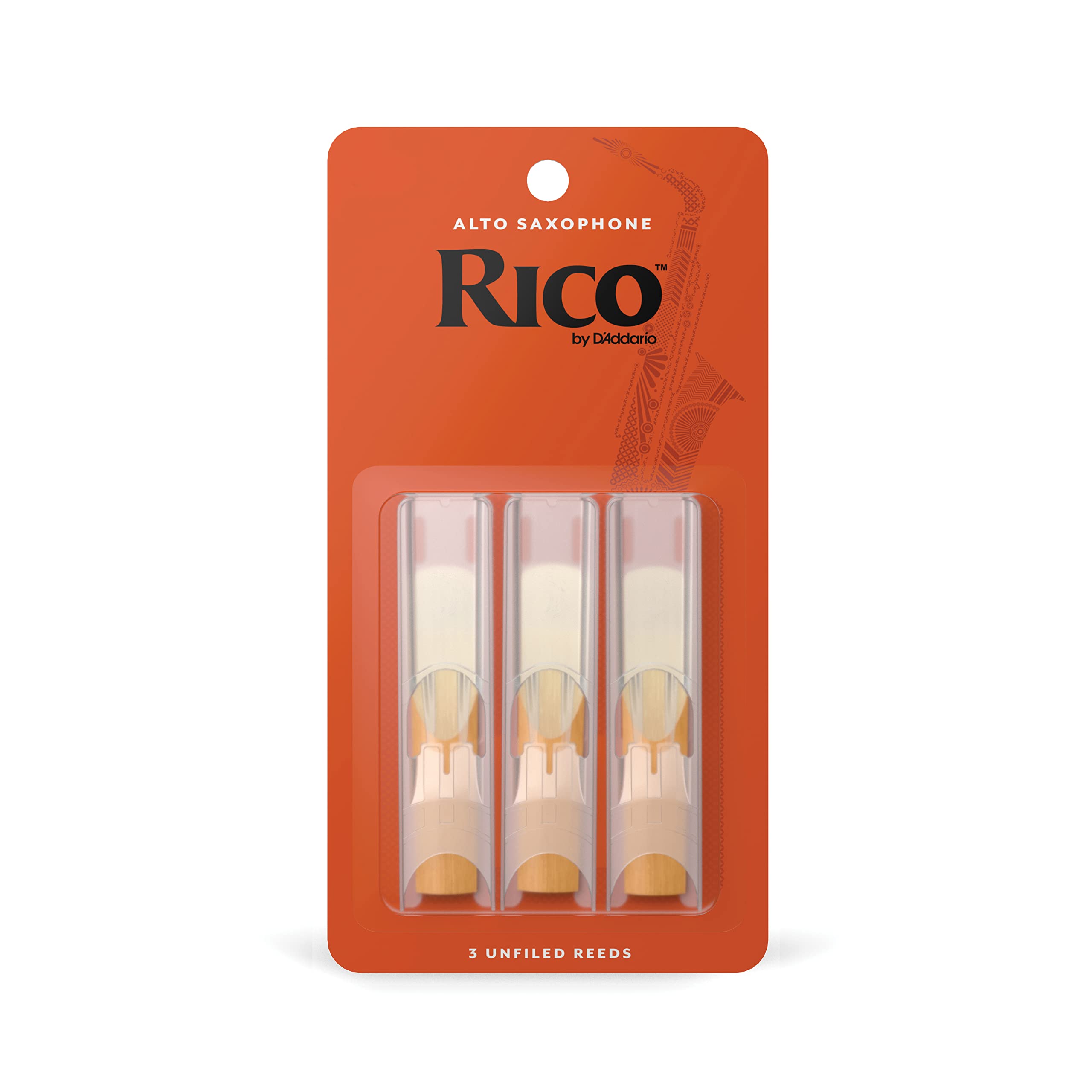 

D Addario WoodWinds RICO Reeds for Alto Saxophone, RJA0315 [Hardness: 1.5], Pack of 3