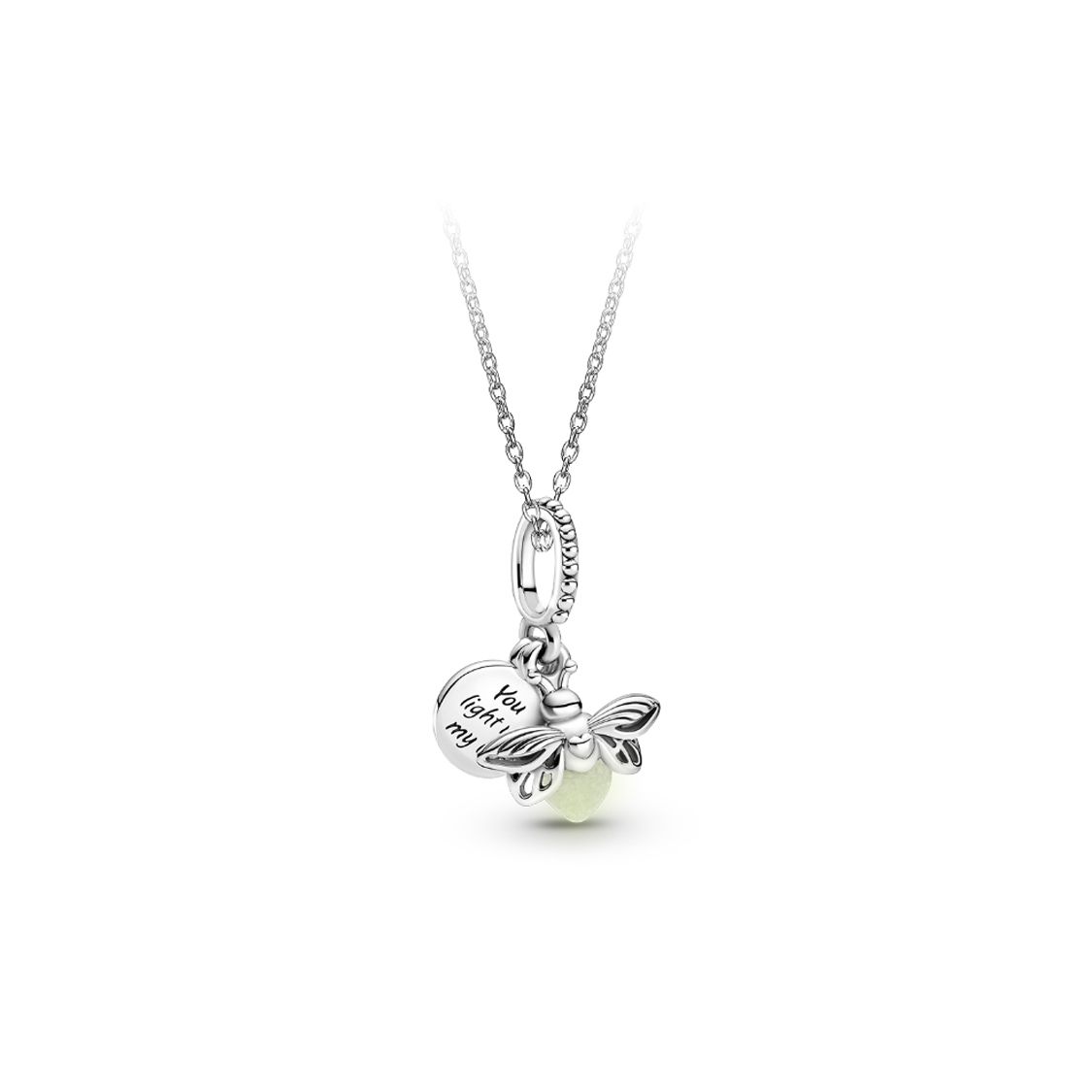 Pandora Glow In The Dark Firefly Necklace Set Women necklaces ZT1264 Box