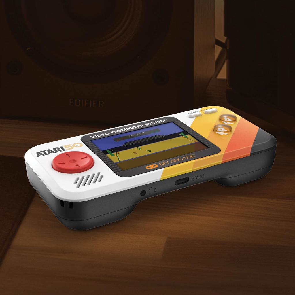 My Arcade Atari Portable video game system with 100 color ergonomic design Pocket games, 2.75-inch display,