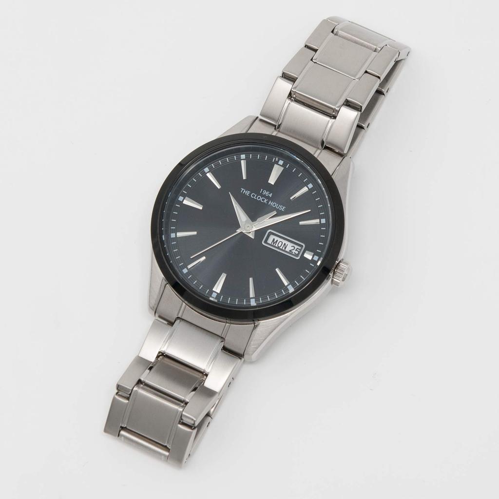 [THE CLOCK HOUSE] THE CLOCK HOUSE Men's Solar Watch, BusinessCasual Style, MBC1005-BK1A