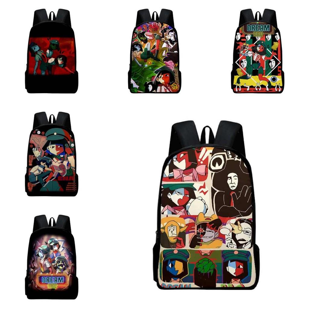 Ena Dream Bbq Student Book Backpack Fashionable Prints Schoolbag Gifts Kids