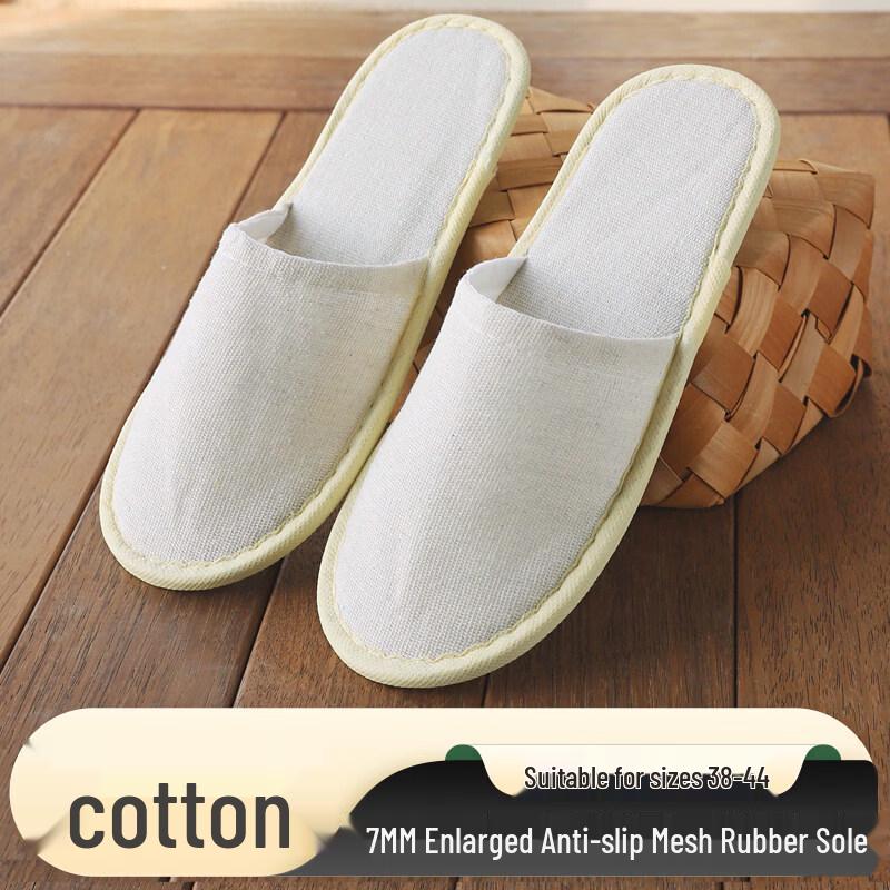 Kashicong Disposable Hotel & Guest Slippers Extra Large, 10 Pairs