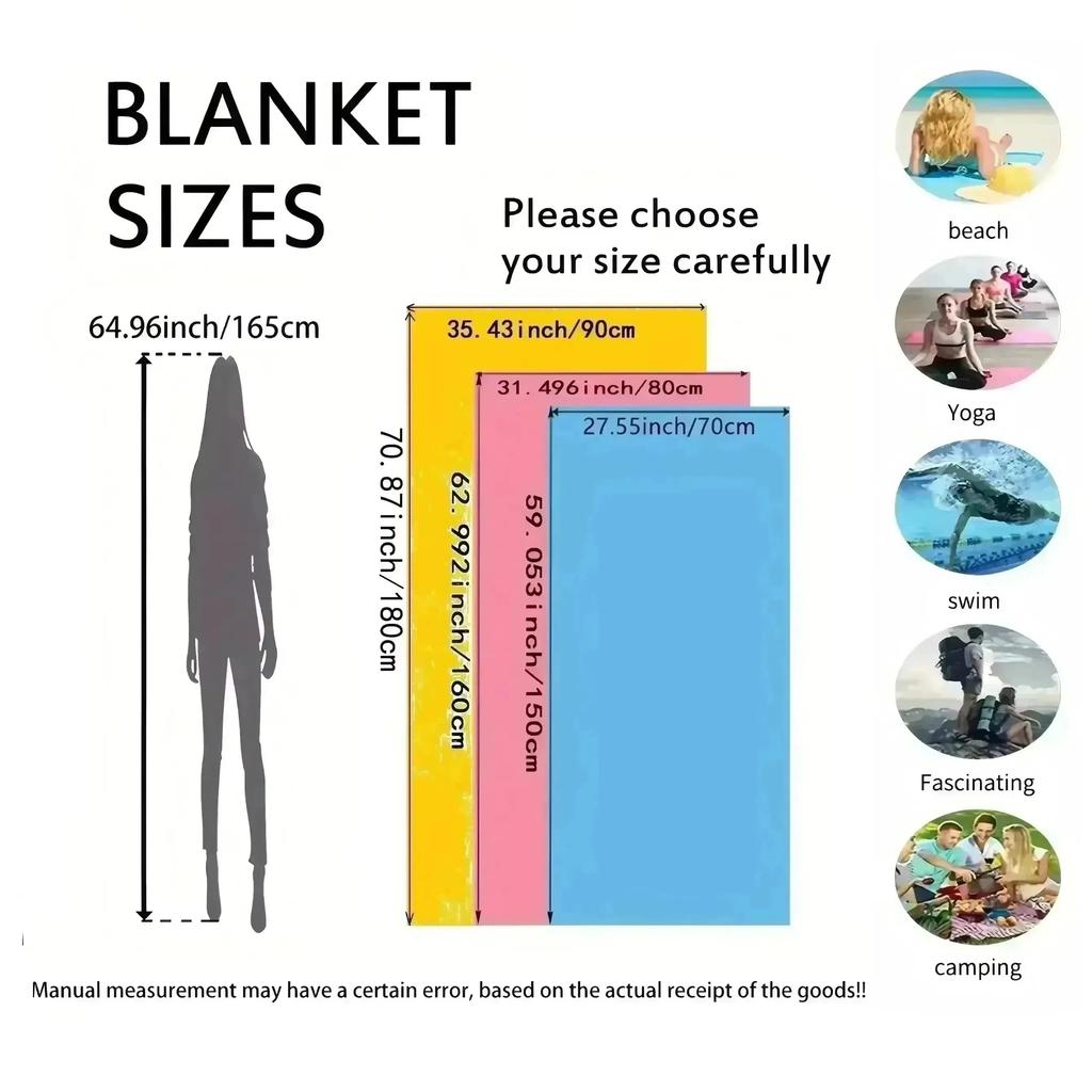 1PC Blue Whale Pattern Beach Towel for Family Stuffs Friends Gifts Quick-Dry Sand Free For Bath Yoga Beach Camping Swimming GYM