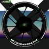 Para Honda CB650R CB 650R acessórios de motocicleta adesivos para rodas dianteira e traseira de 17 polegadas adesivos refletivos para aro de carenagem decoração