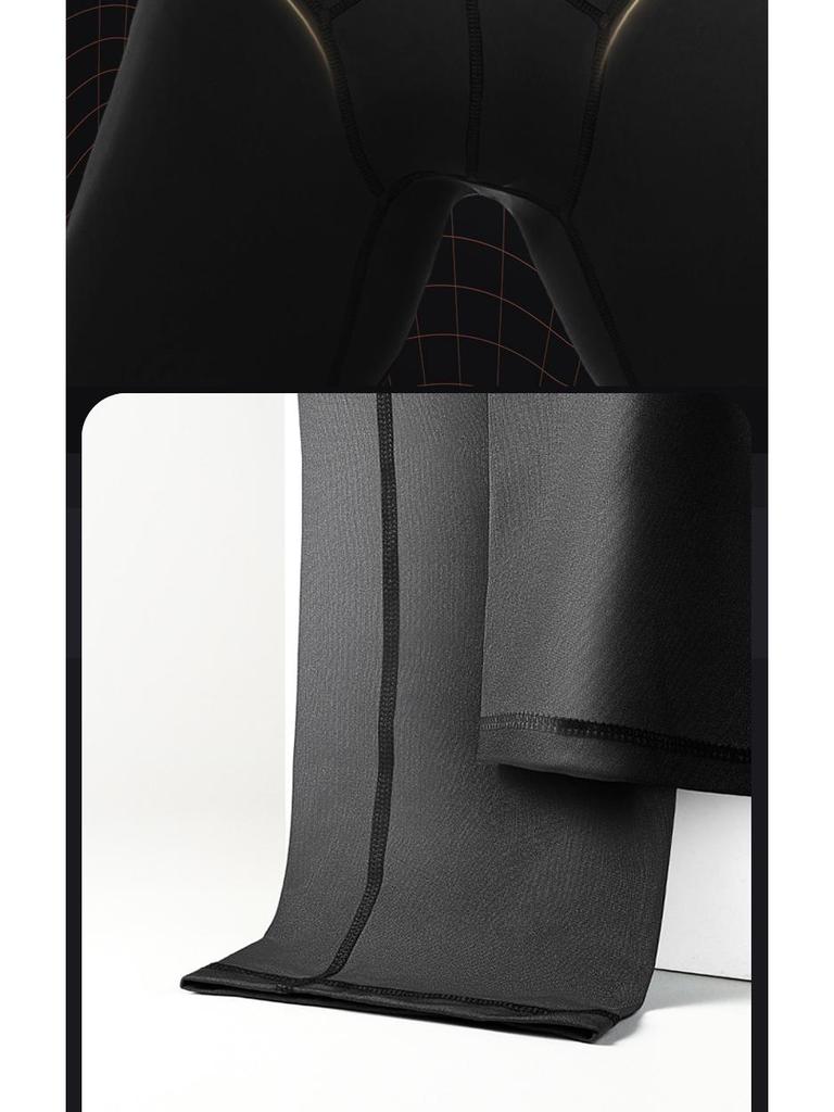 Men's Plus Size Wool-Blend Leggings: Warm, Slim-Fit Pants for Fall and Winter