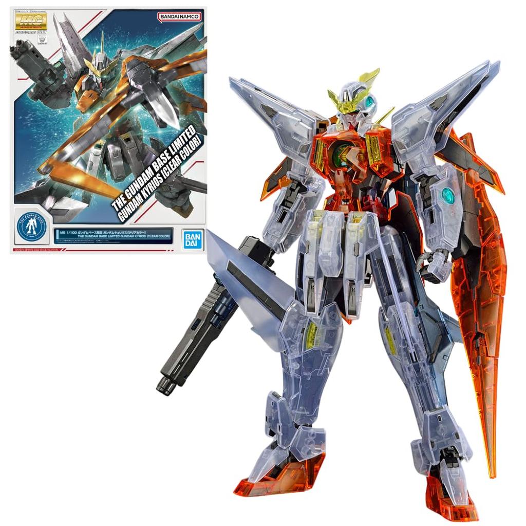Bandai MG 1/100 Gundam Base Limited Gundam Kyrios [Clear Color] Mobile Suit Gundam 00