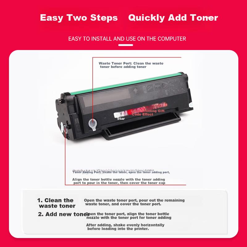 Jingcheng PD203T Toner Cartridge Compatible with Pantum M6200w Toner P2228 P2200W M6203 Toner M6602W Ink Cartridge, PD-203 Toner, 1 Bottle