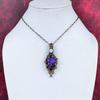 Tree of Life Charoite Pendant Copper Wire Wrapped Jewelry Rainbow Moonstone Gemstone Pendant Handmade Jewelry for Gifts Copper Wire Pendant