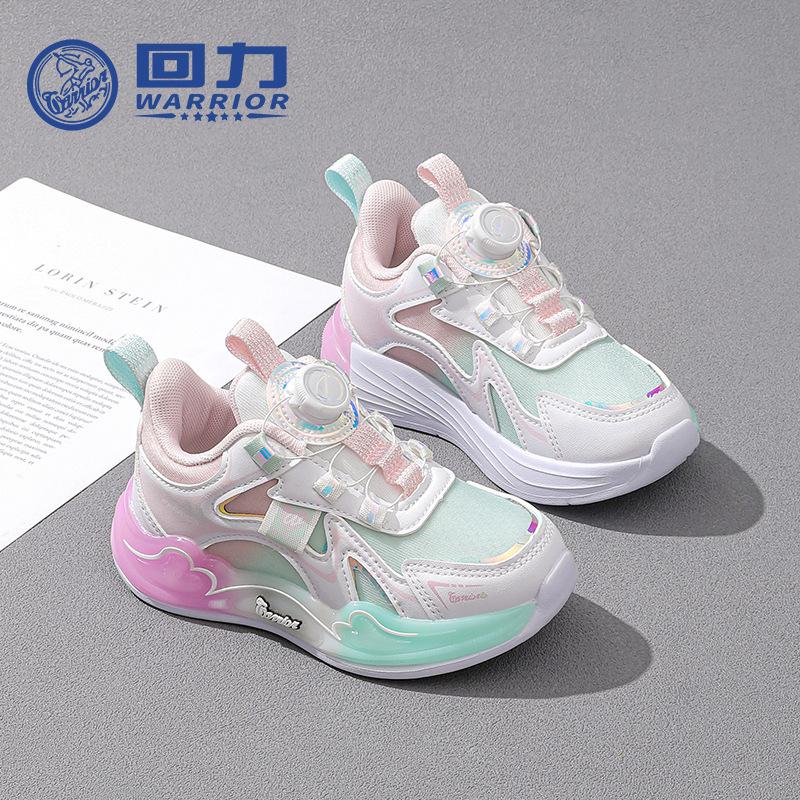 

WARRIOR Spring and Autumn New Girls Princess Sneakers Children s Breathable Casual Shoes Girls Student Running Shoes 37