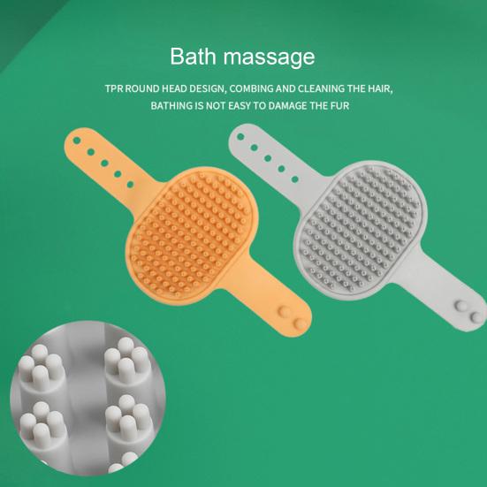 Yousheng Cat Grooming Brush Non-slip Remove Tangled Hair Shedding Tools Dog Brush Pet Bath Brush Pet Supplies