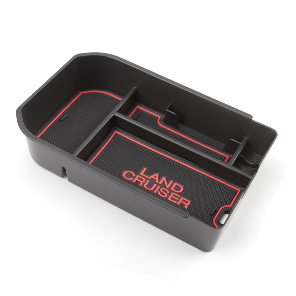 

SAWAKAKI Toyota New Land Cruiser 250 Series Exclusive Console Tray Console Box Center Console Box Tray with Logo Coin Card Slot Small Item Storage