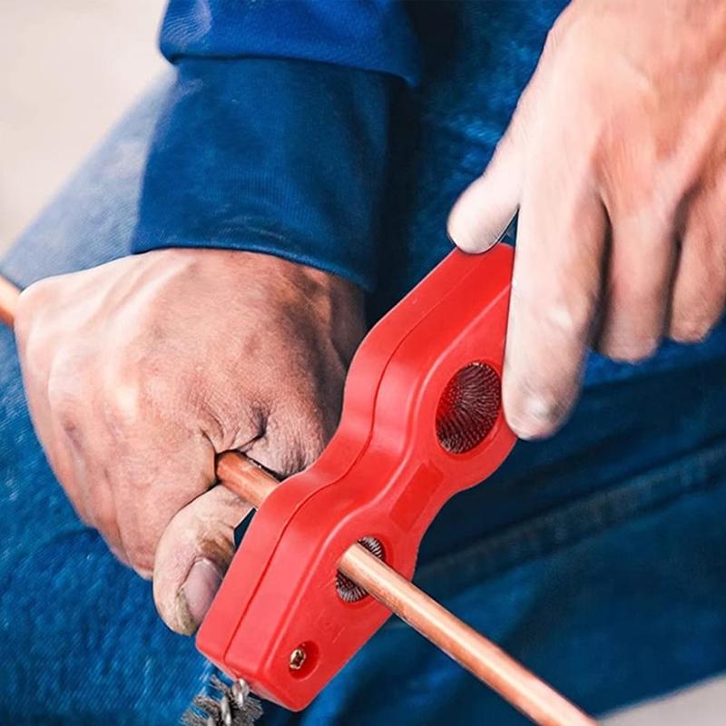 4-in-1 Drahtbürste zur Reinigung von Autobatterieklemmen und Kupferrohrreiniger Innen-Außen-Reibahle Anfaswerkzeug