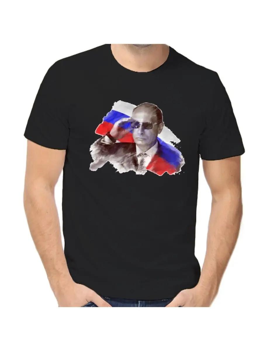 Putin s T-shirt with glasses M