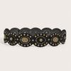 Ethnic Style Bull Head Belt With Metal Clasp For Western Fashion Accessories