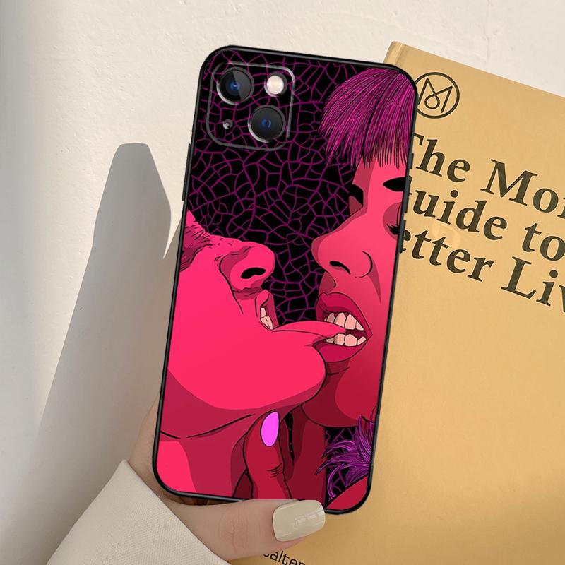 Sexy Lady Red Lips Girls Bikini Silicone Phone Case For iPhone 17 Pro Max 17 Air 17Pro Protector Shockproof Cover