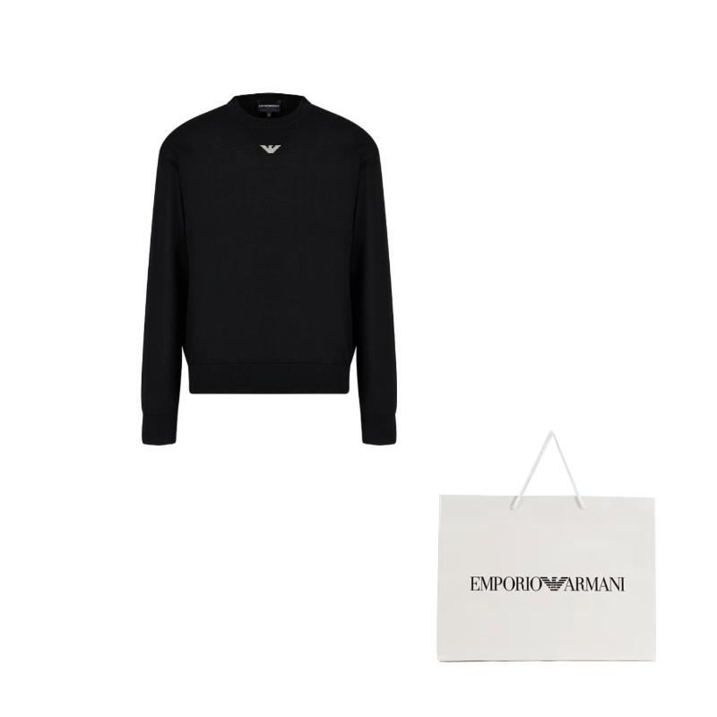 EMPORIO ARMANI FW23 Sweater Men's Black 6R1MXG-1MNGZ-F008