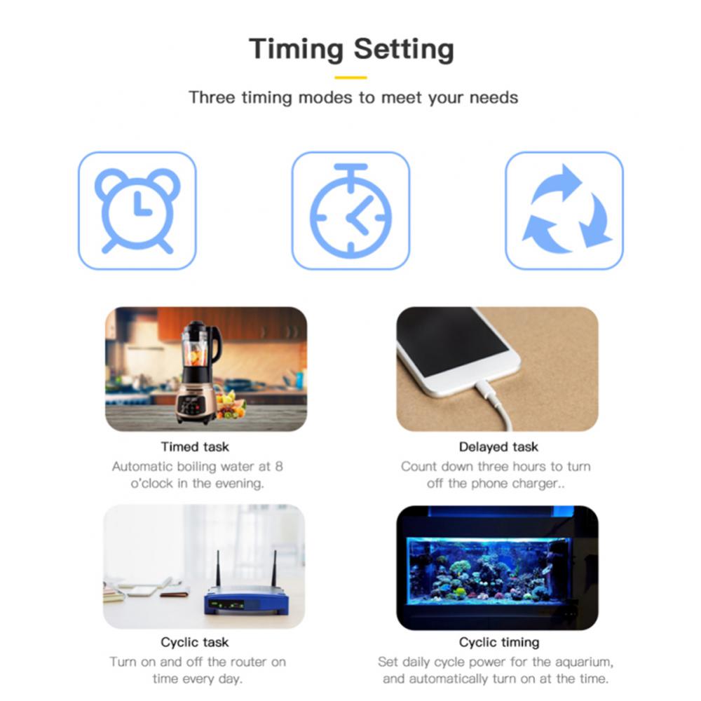 Corui Eu Smart Socket Plug 16a Wifi Charge Monitoring Smart Timer Voice Control Cozylife Compatible With Alexandra Goole Home
