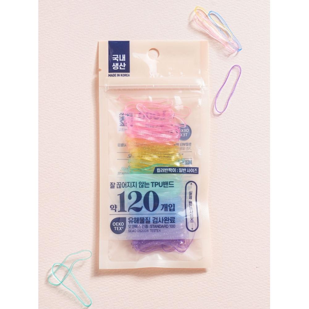 

Daiso Tpu Bands 120 шт. Цветные блестки