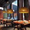 E27 DIA.30cm Japanese Style Bamboo Pendant Lights Hat Shade Pendant Lights Home Decor Indoor Hanging Chandelier Lamp