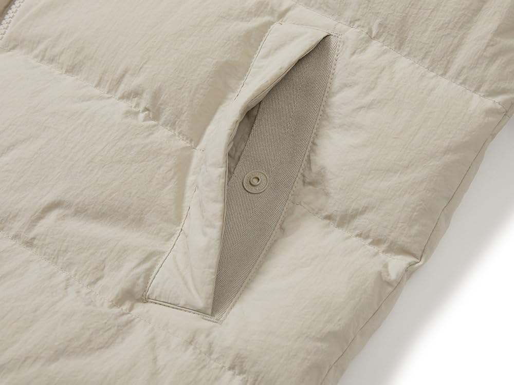 Snow Peak Land Lightweight Down Jacket Down Light Size for Men and Women GS-S25WMGDJ60, Outerwear, Jacket, Beige, 2XL,