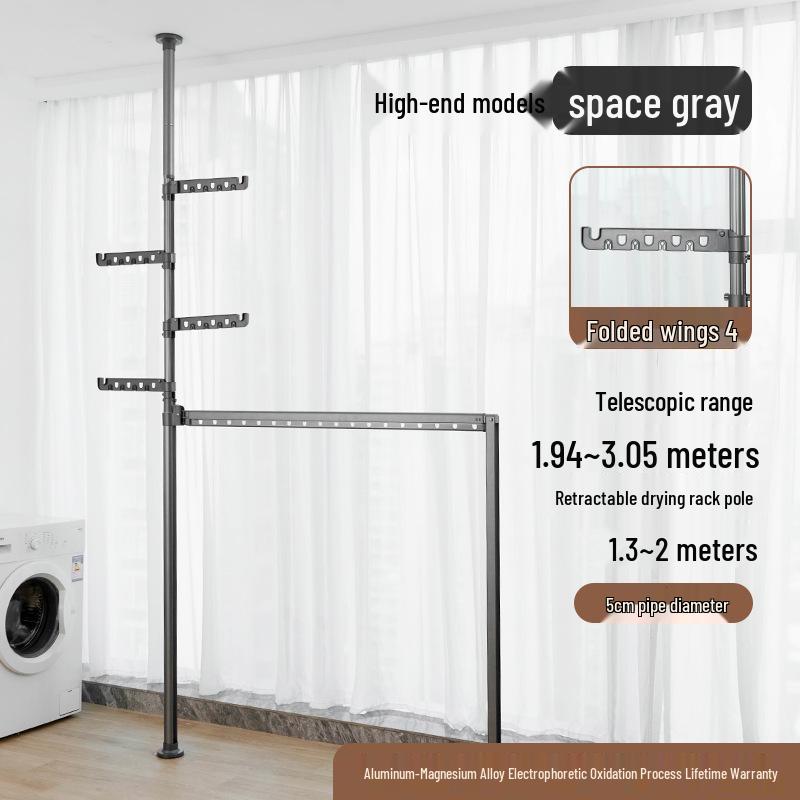 Top-Tier Telescopic Freestanding Clothes Drying Rack for Bedroom 