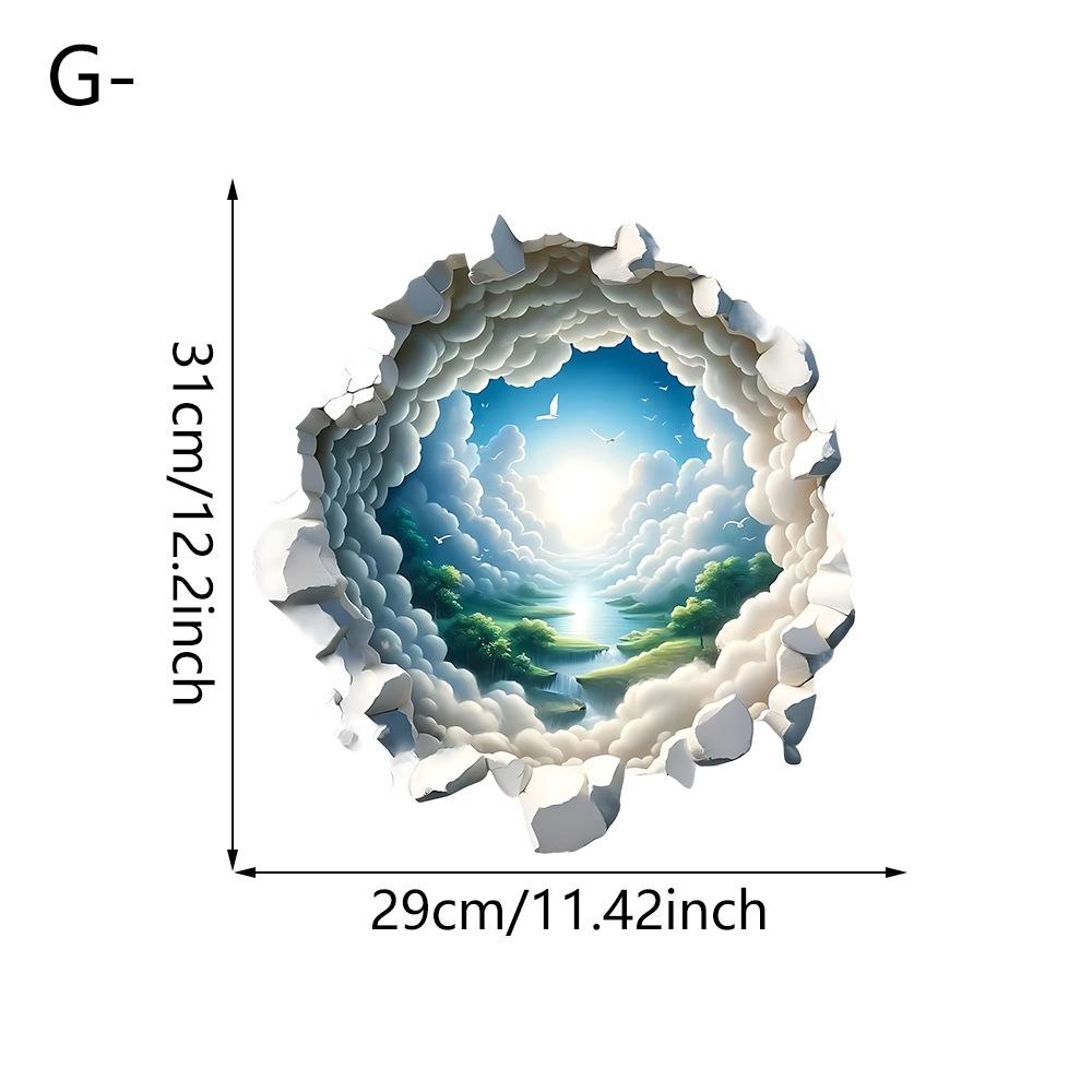 Living Room Porch Artistic Conception Landscape Bathroom Doors Windows Self-pasted Sticker