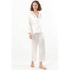 Pierre Cardin Women's Piped Satin Pajama Set
