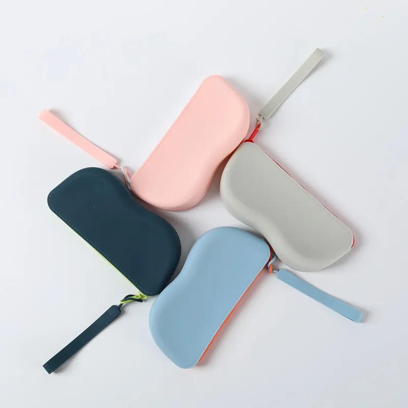 1PC Car Glasses Case Waterproof Silicone Carrying Case for Eyeglasses and Contact Lenses,Suitable for Men and Women eye contacts