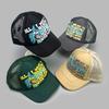 Cross-Border Three-Dimensional Printing Letter Color Matching Baseball Cap Men'S And Women'S Sunshade Mesh Hip-Hop Personalized Cap