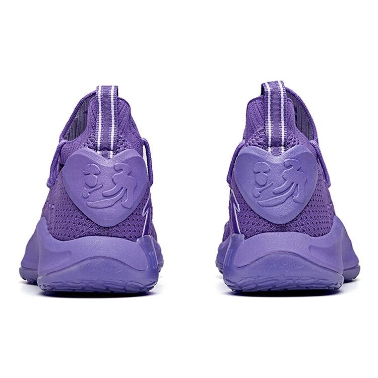 Anta KT5 Thompson Low For Girls Cushioning Slip Resistant Abrasion Resistant Mid top Basketball Shoes Women's Purple 122021102-6