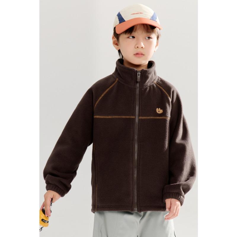 Boy S Fleece Jacket Long Sleeve Kids Autumn Casual School Inner Wear