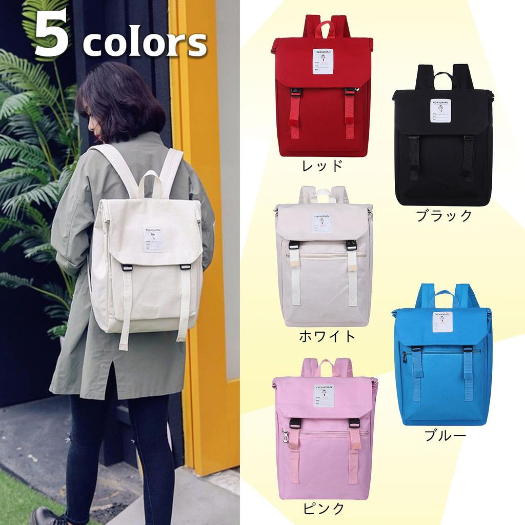 Angel Moon Women's Lightweight Canvas Backpack, A4 Size, Perfect for School, Students, and More. Casual, Natural, and Social Media-Evident.