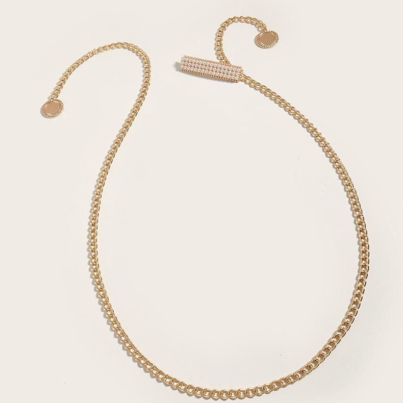 Chain Waist Metal Women With Pearl Buckle For Elegant Summer Outfits Winter