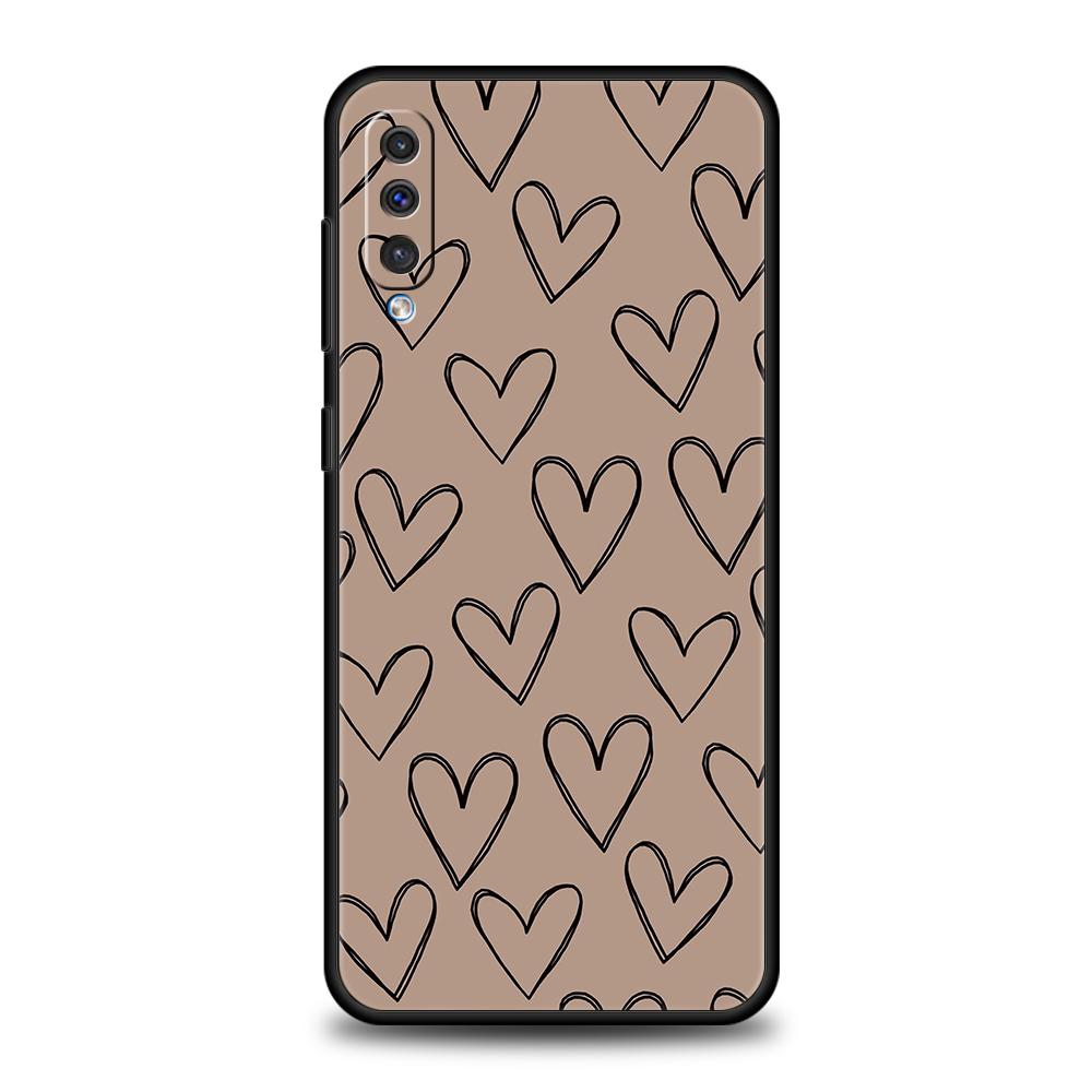Love Heart Phone Case For Samsung A56 A36 A26 A24 A16 A14 A12 A32 A50 A70 A20S A22 A30 A40 A34 A54 A42 A52 A04s A06 5G Cover