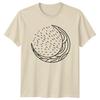 Crescent Moon Abstract Art Ocean TShirt Celestial Nature Art