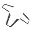 3Pcs Steering Wheel Button Frame Trim Carbon Fiber Sticker Fit for Mazda MX‑5 ND 2016‑2020