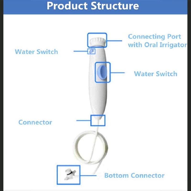 Replacement Hose and Handle Part for Waterpik Water Flosser WP-100 WP-300 WP-660 WP-900 Series Oral Hygiene Repair Kit Accessory
