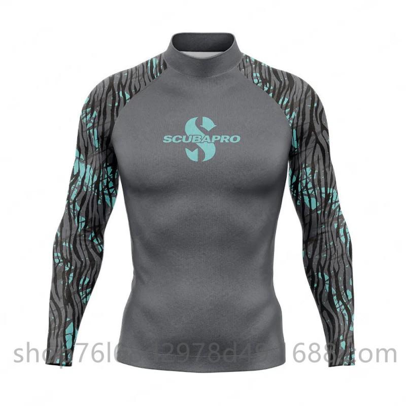 SCUBA Surfing Suit Outdoor Sunblock Snorkeling Swimsuit Long-sleeved Split Top Quick-drying Jellyfish Men's Diving