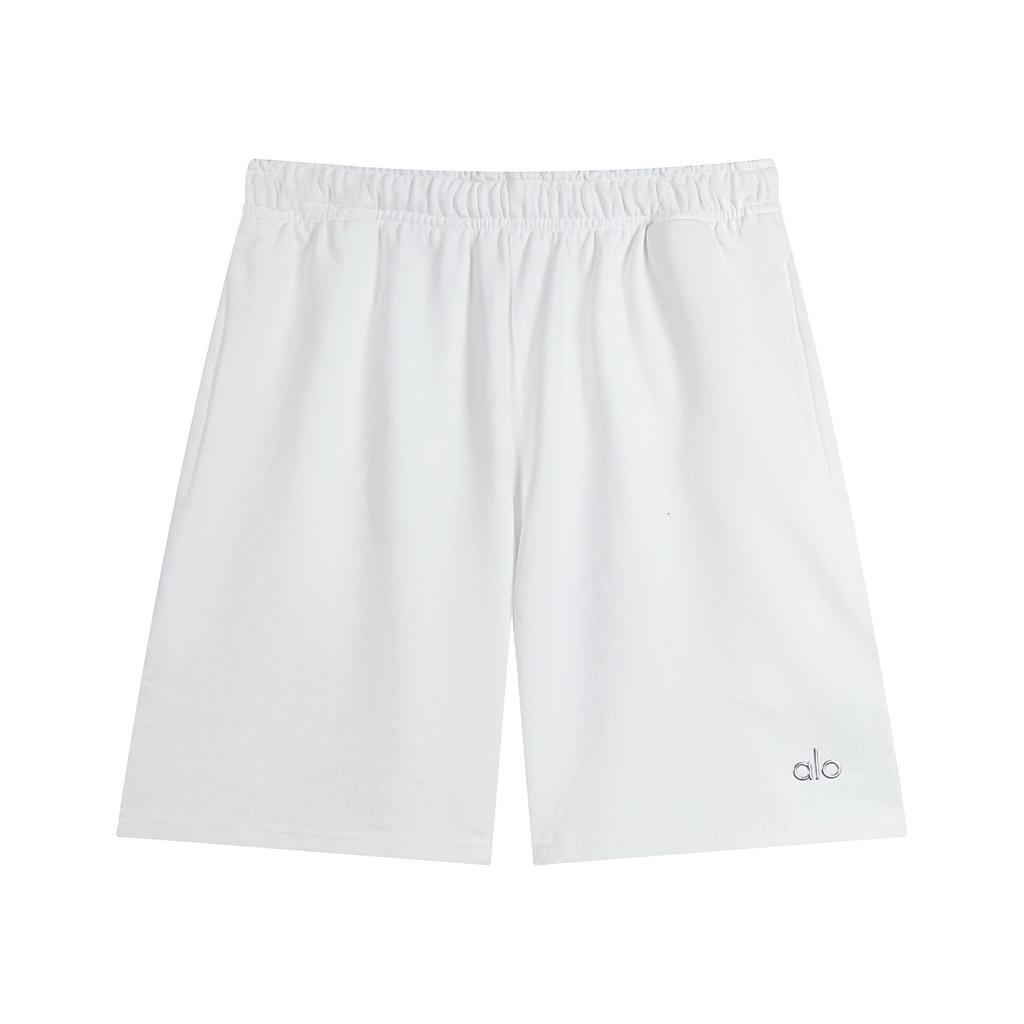 NH01 Herren Sportshorts, Elastischer Bund, Lässige Fitnessshorts, Schwarze Baumwolle Trainings- & Streetwear-Hose