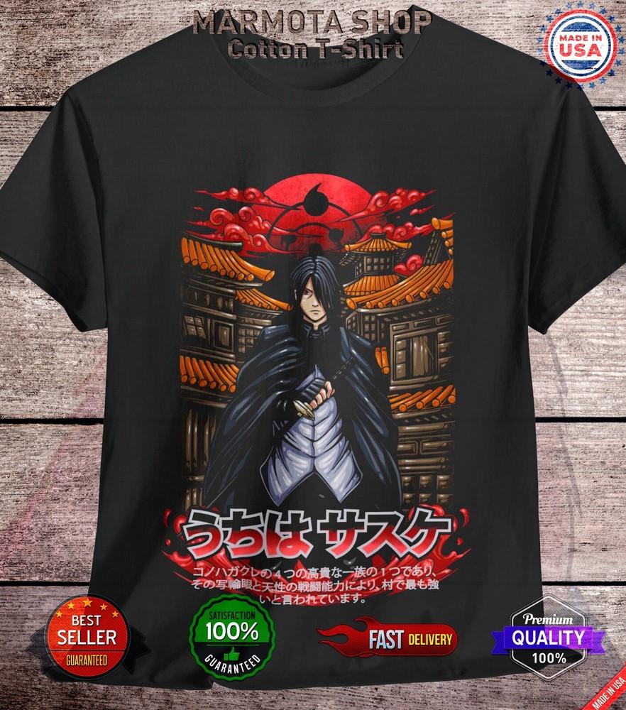 

Футболка Саске Учиха Наруто Шиппуден Мадара Итачи Аниме Стиль Футболка XL