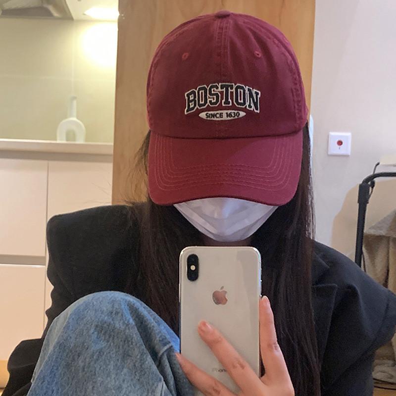 Stylish Cotton Embroidered Letter Baseball Cap Adjustable Fit For Summer