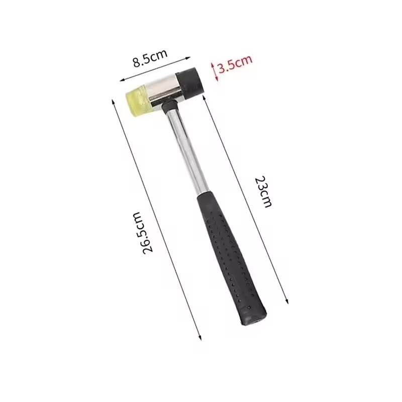 25/30/35/40/45mm Double-sided Rubber Hammer: Soft Plastic Hammer for Jewelry, Leather Crafts, Carpentry and Floor Installation
