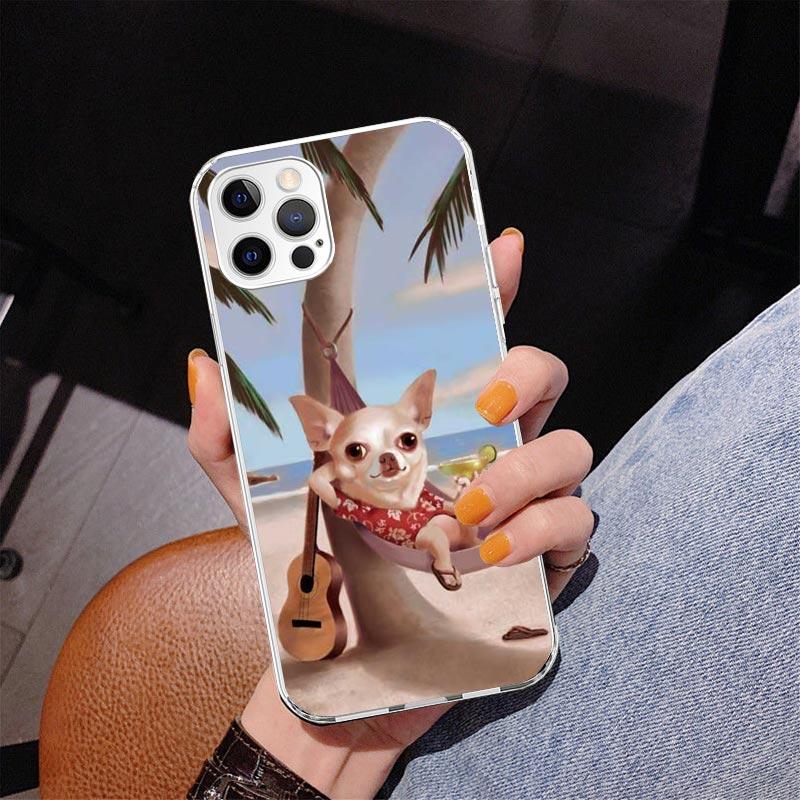 Chihuahua Puppy Teacup Dogs Phnoe Case for Iphone 17 Air 16 11 12 13 Mini 14 Plus 15 Pro Max 7 8E SE 2020 16ProMax Phone Cover C