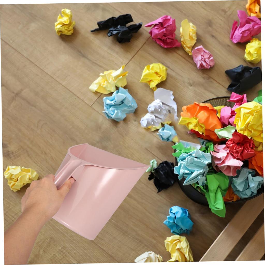 Cabilock Dustpan Tabletop Household Dustpan Plastic Handheld Trash Can Entrance Dustpan Set of 2 Upright Handheld Duster Pan Cleaning Mini Trash