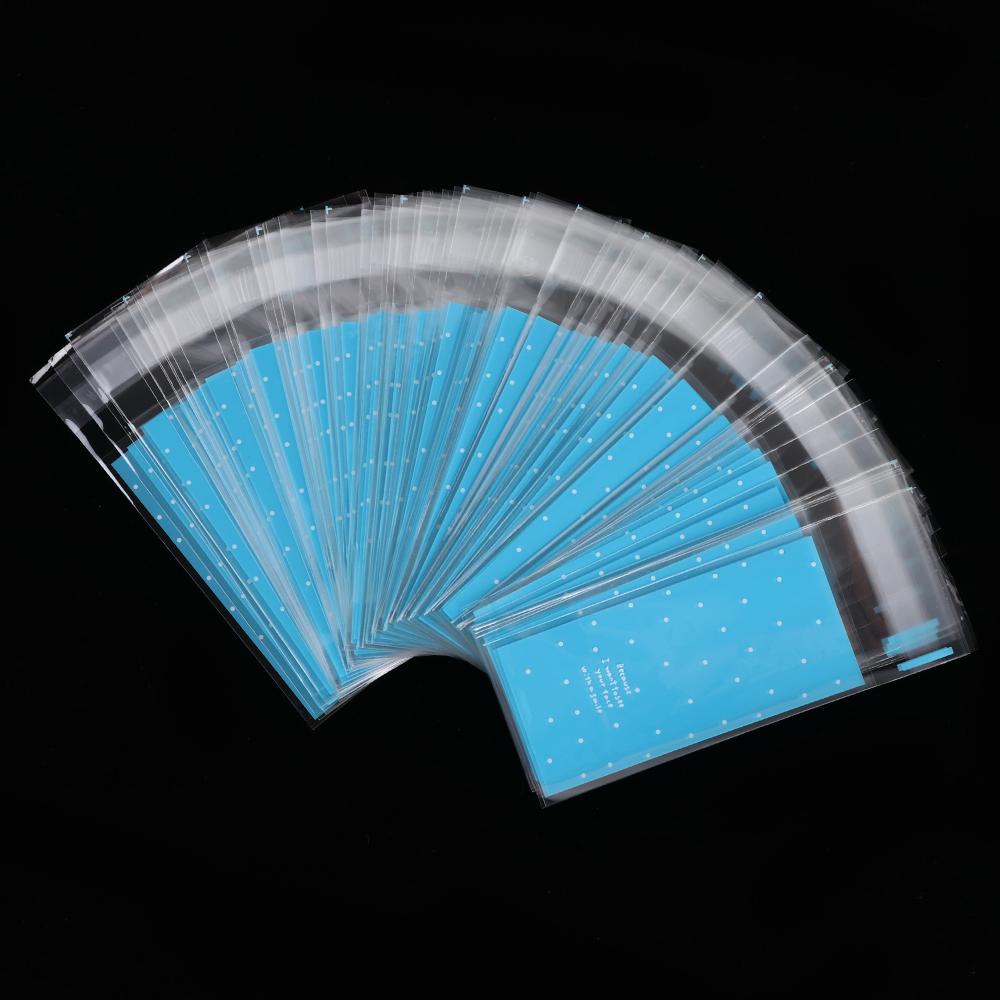 100pcs/lot Cute Bow Self-Adhesive Wedding Favors Plastic Pocket OPP Bags Lipstick Bag Gift Packages